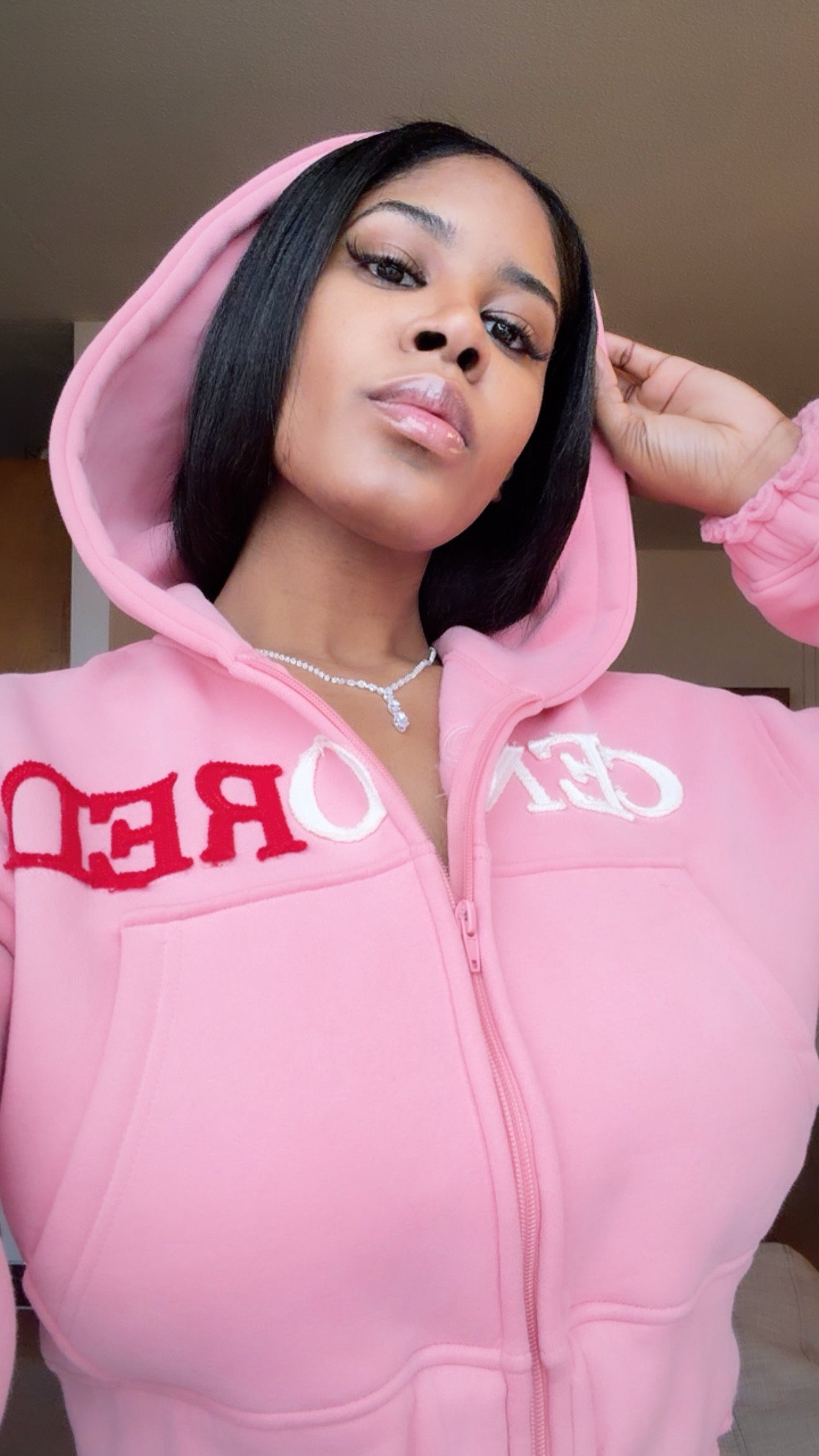 Classic Censored Hoodie - Peach