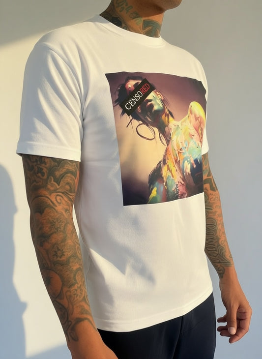 Graphic Painted T-Shirt - White