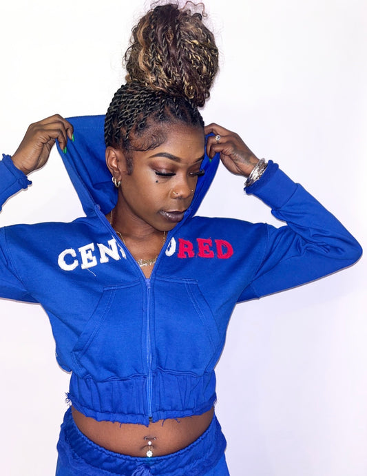 Classic Censored Hoodie - Blue