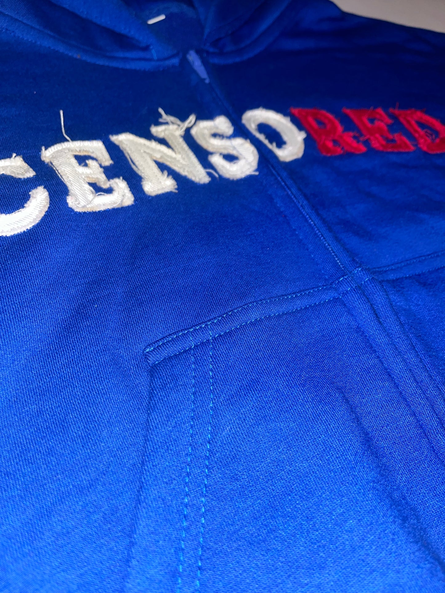 Classic Censored Hoodie - Dark Azure