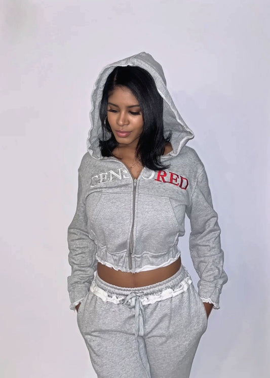 Classic Censored Hoodie - Gray