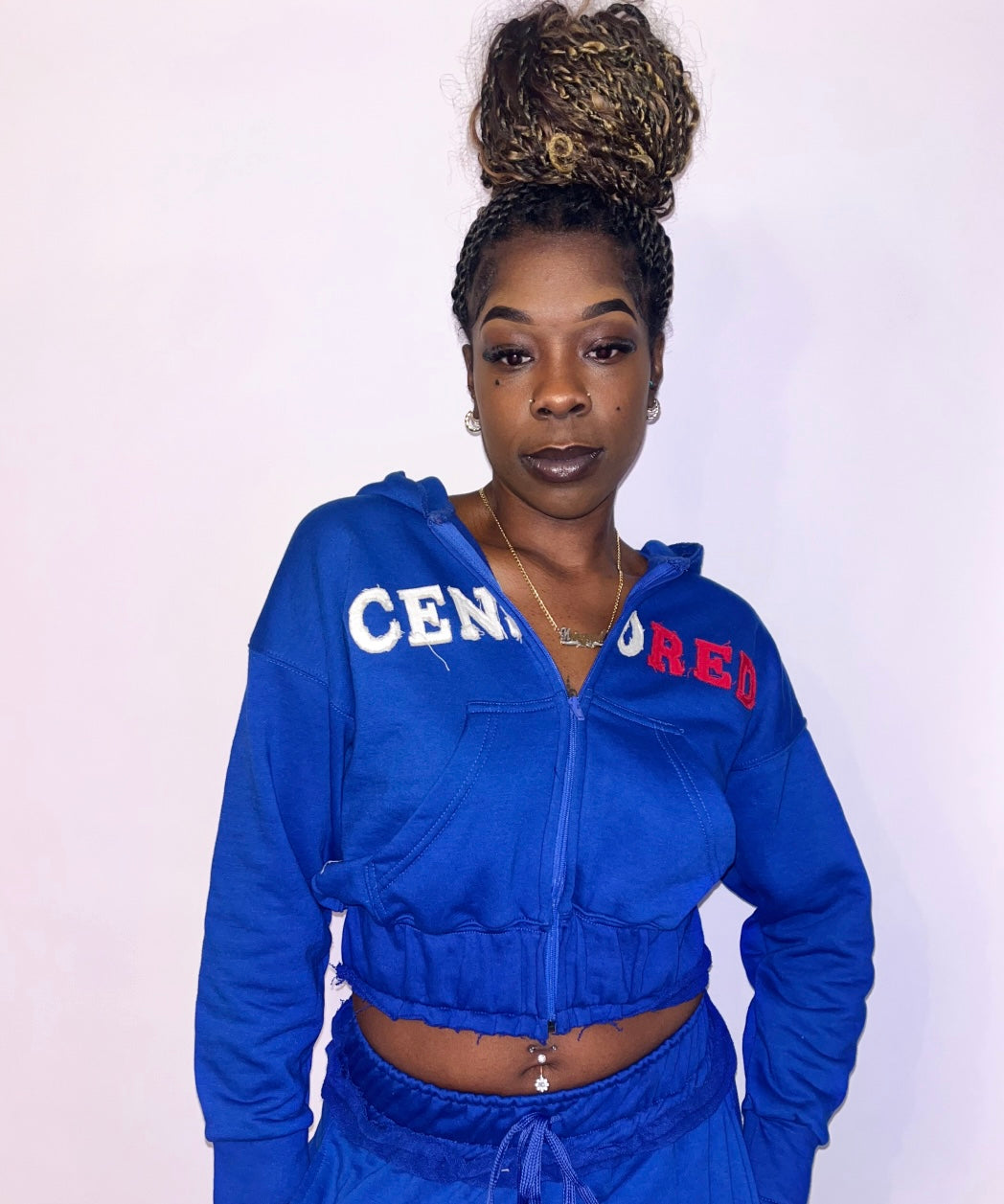 Classic Censored Hoodie - Blue