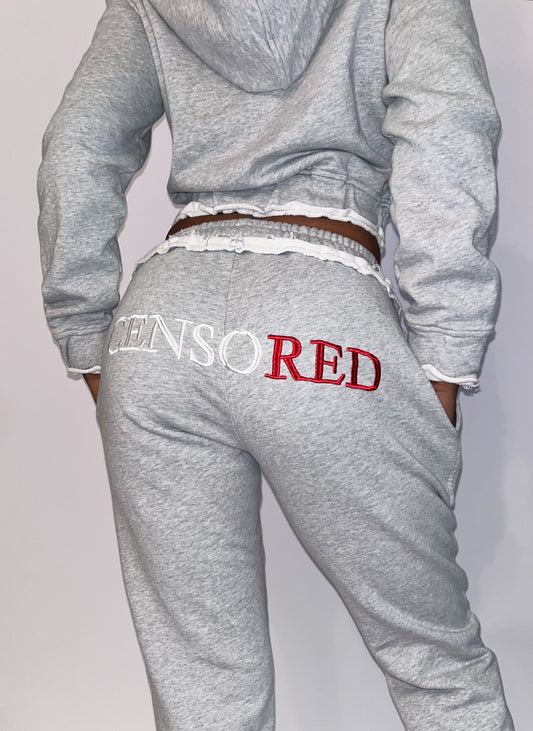 Classic Censored Sweatpants - Gray