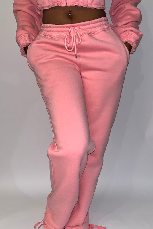 Classic Censored Sweatpants - Peach