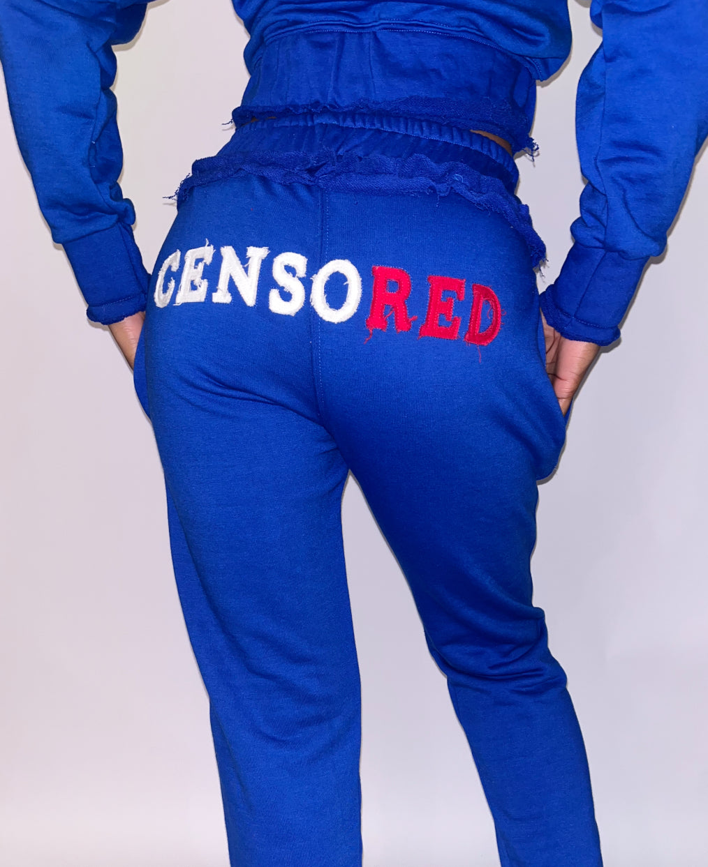 Classic Censored Sweatpants - Blue